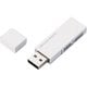 USBメモリ USB2.0 セキュリティ機能対応 キャップ式 16GB ホワイト MF-MSU2B16GWH