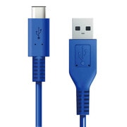 TypeC to TypeA USB2.0 カラーケーブル 1.0m ブルー RK-CAB12B