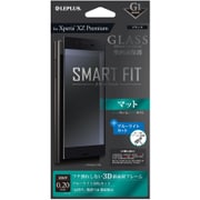 LP-XPXZPFGMBBK [Xperia XZ Premium SO-04J ガラスフィルム 「GLASS PREMIUM FILM」 全画面保護 SMART FIT 指滑りマット ブルーライトカット G1 0.2mm ブラック]