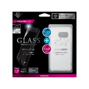 Galaxy Feel SC-04J ガラスフィルム＋ソフトケースセット GLASS ＋ CLEAR SOFT クリア LP-SC04JSTFGTN