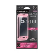 Galaxy Feel SC-04J 高光沢 0.2mm 全画面保護 SMART FIT ガラスフィルム 液晶保護フィルム ピンク LP-SC04JFGGPK