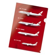 JAL クリアファイル 機体リスト