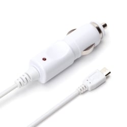 micro USBコネクタ搭載 車載用DC充電器 出力 2A ケーブル長1.5m ホワイト PG-MDC20A02WH