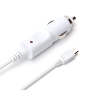 micro USBコネクタ搭載 車載用DC充電器 出力 2A ケーブル長1.5m ホワイト PG-MDC20A02WH
