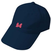 ディズニーキャラクター 刺繍ローキャップ ミニーリボン ホワイト [キャラクターグッズ]