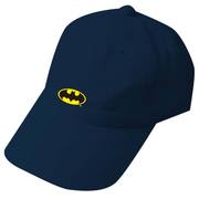 BATMAN 刺繍ローキャップ ロゴ ネイビー [キャラクターグッズ]