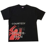 MARVEL Tシャツ スパイダーロゴ ブラック M [キャラクターグッズ]
