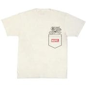 MARVEL Tシャツ スピーキングポケット Vホワイト M [キャラクターグッズ]