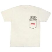 MARVEL Tシャツ スピーキングポケット Vホワイト ガールズMサイズ [キャラクターグッズ]