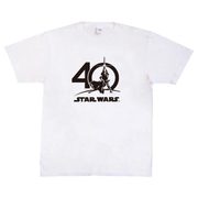 STAR WARS Tシャツ 40thデザイン ホワイト L [キャラクターグッズ]