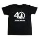 STAR WARS Tシャツ 40thデザイン ブラック M [キャラクターグッズ]
