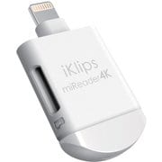 iKlips miReader 4K Apple MFI認証 Lightning/MicroUSB 2 in 1 microSDカードリーダー 0G ホワイト