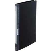 AQUA Window BLACK STYLE パンチレスファイル A4タテ型（S型） 60枚収納可能 黒 F-5098-24