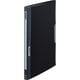 AQUA Window BLACK STYLE クリヤーブック ダンダン A4タテ型（S型） 20ポケット 黒 N-5090-24