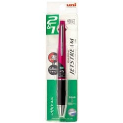 JETSTREAM（ジェットストリーム） 多機能ペン 2＆1 MSXE3-800 ボール径：0.5mm インク色：2色（黒・赤） シャープペン芯径：0.5mm 軸色：ピンク パックタイプ MSXE380005P13