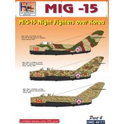 HMD48117 [1/48スケール デカールシリーズ MiG-15 朝鮮戦争 夜間戦闘機パート4 3機分]