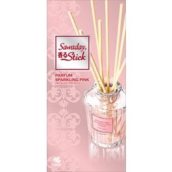 サワデー香るスティック パルファム スパークリングピンク 芳香剤 部屋用 本体 70ml ルームフレグランス