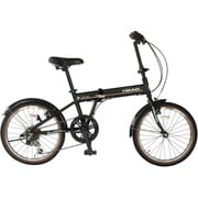 折りたたみ自転車 アルミフレーム 20型外装6段変速 モスグリーン FDQ-HE206AL