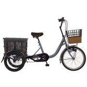 20/16型 内装3段変速 ノーパンク三輪車 Cグレー TCQ-CC20/163NFC