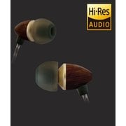 ハイレゾ音源/ハイレゾオーディオ対応 木製ハウジングカナルイヤホン TA-HRW1BBR