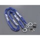 バイク盗難防止用品 YL-01 チェーン＋パッドロック 2.5m ブルー