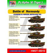HMDT48010 [1/48 デカールシリーズ VI号戦車 ティーガー I ノルマンディーの戦いパート2 「SS第102重戦車大隊」 2019年8月再生産]