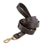 LEATHER DOG LEASH [全長195cm]
