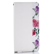 花柄レザーフリップケース Xperia XZ・XZs WH