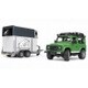 BR02592 [Land Rover Def.ワゴン＆馬牽引トレーラー]