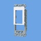 WTF371211W [コスモシリーズワイド21 絶縁取付枠 コンセント×2＋スイッチ用 化粧カバー付 ホワイト]