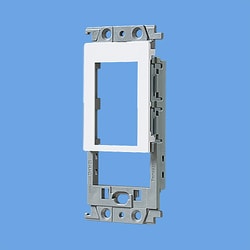 WTF371211W [コスモシリーズワイド21 絶縁取付枠 コンセント×2＋スイッチ用 化粧カバー付 ホワイト]