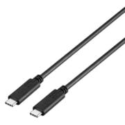 USB3.1 Gen2ケーブル(Type-C to Type-C)USB Power Delivery(3A)対応 ブラック 0.5m BSUCC312P3A05BK