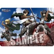 キャラクター万能ラバーマット 進撃の巨人 エレン・ミカサ・アルミン [短辺約370×長辺約520×厚さ約2mm]
