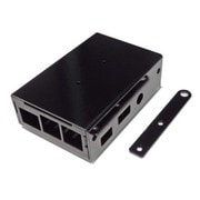 Raspberry Pi 3B/2B用ハイブリッドケース ブラック N-RBP3B-CS01
