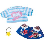 ぽぽちゃん 着せかえぽぽちゃん専用 ワッペンプリントスカート
