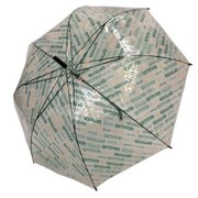 ビニール傘 OUTDOOR PRODUCTS 総柄斜めストライプ 60cm ジャンプ式 グリーン 10001053