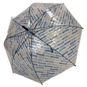 ビニール傘 OUTDOOR PRODUCTS 総柄斜めストライプ 60cm ジャンプ式 ブルー 10001053