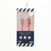 スマートフォン汎用 Lucy USB A to Type-C(USB2.0) ケーブル 1m チェリーピンク LP-TCC01CPK