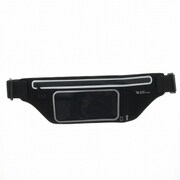 LP-WPARJBK [+U Aaron Waist Pouch-Type スマートフォンケース ジェットブラック]