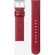 腕時計用レザーバンド wena wrist leather 対応ラグ幅18mm ワインレッド WC-18E0N/R