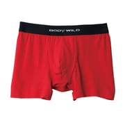 BODY WILD COLLECTION ベーシック綿混ボクサー ボクサーブリーフ シークレット前あきタイプ メンズ Mサイズ レッド BWB088G