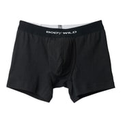 BODY WILD COLLECTION ベーシック綿混ボクサー ボクサーブリーフ シークレット前あきタイプ メンズ LLサイズ ブラック BWB088G