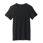 BWJ413 [BODY WILD COLLECTION リブ クルーネックTシャツ メンズ Mサイズ ブラック]