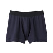 YG PURE COTTON ボクサーブリーフ 前あき Mサイズ ネービーブルー YV0081N