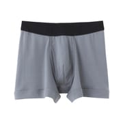 YG PURE COTTON ボクサーブリーフ 前あき LLサイズ グレー YV0081N