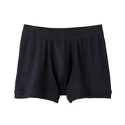 YG PURE COTTON ボクサーブリーフ 前あき Mサイズ ブラック YV0081N