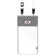 BK9952 [スマートフォン用ファッション防水ポーチ BK＆WH]
