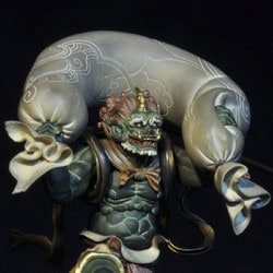 KTプロジェクト タケヤ式自在置物 KT-EX04 風神 復刻彩色 海洋堂 新品 タケヤ式自在置物 風神 復刻彩色【緑】｜KTプロジェクト｜海洋堂