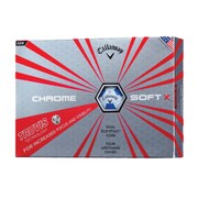 CHROME SOFT X 17 TRUVIS BLU 12B PK JV [ゴルフボール ダース(12球入り) ホワイト/ブルー]
