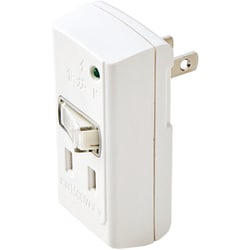 スイッチタップ 雷ガード付き 一括節電スイッチ付き 2個口 ホワイト T-KTR03WH